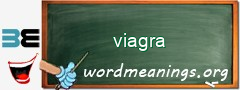 WordMeaning blackboard for viagra